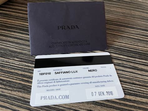 how to sell prada replica|prada authentication card.